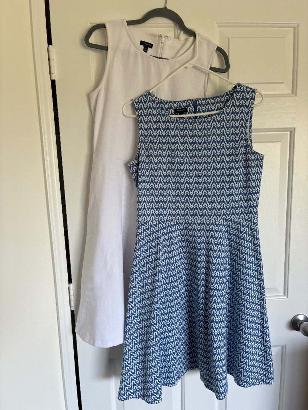 Lot of 2 Talbots fit and flare tank dresses M perfect for work!